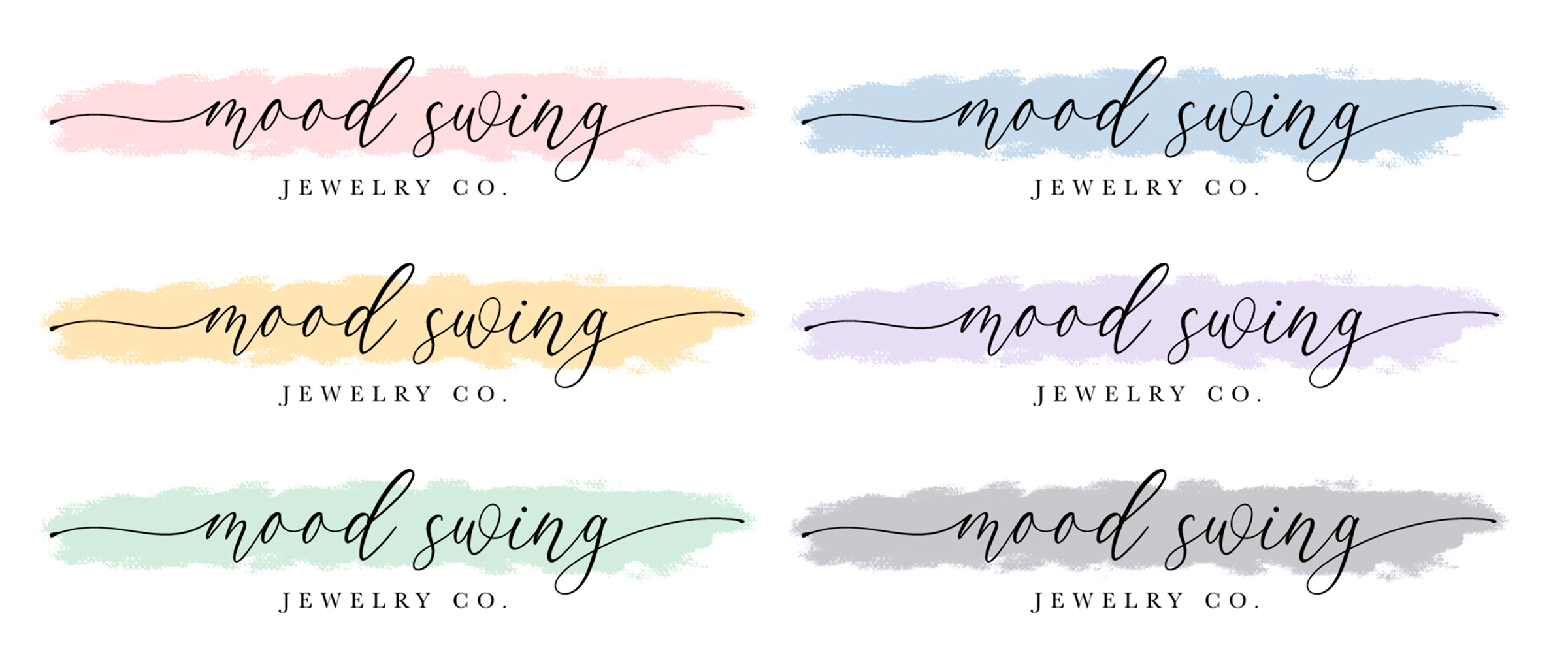 moodswing logo mockup on color swatches